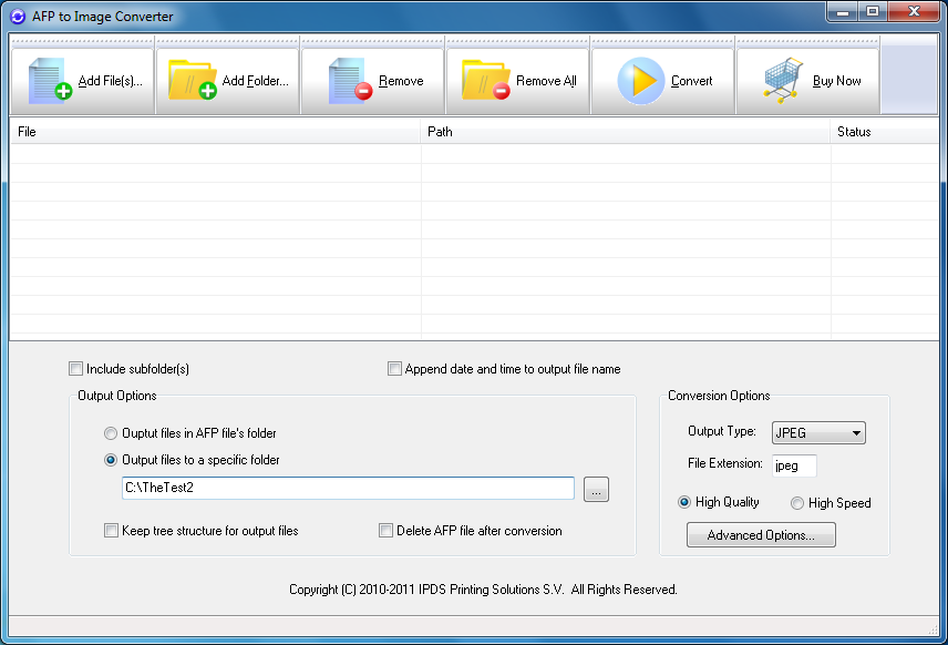 Windows 8 AFP to Image Converter full