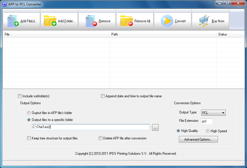 Windows 10 AFP to PCL Converter full