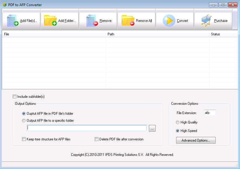 Windows 10 PDF to AFP Converter full